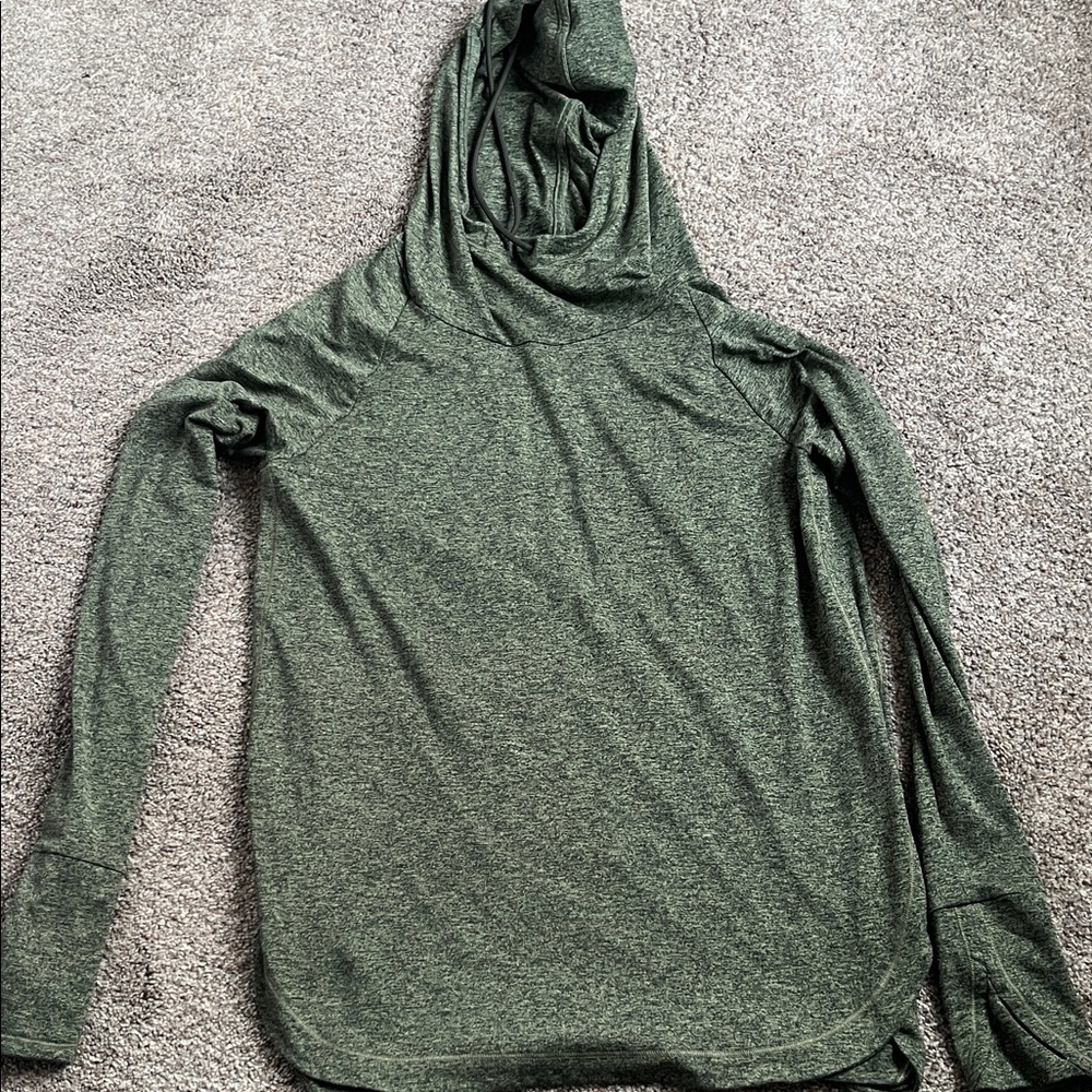 Athleta Green Hoodie Sweatshirt